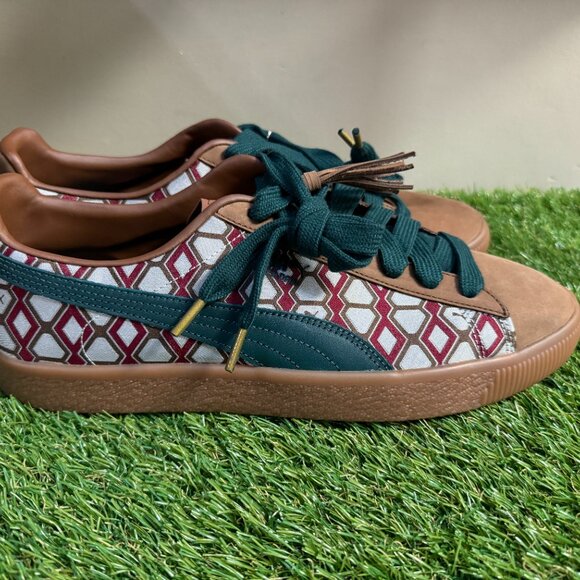 Puma Clyde x Tassle Dapper Dan Color Friar Brown Vintage 388170-01 Men Size 12 main image 5